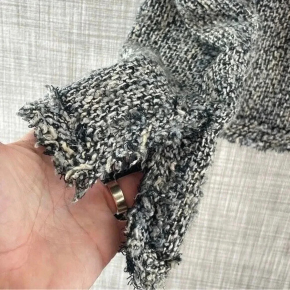 Valerie Stevens lines raw hem woven textured blazer Women's 10P. 8741/b - Picture 6 of 10